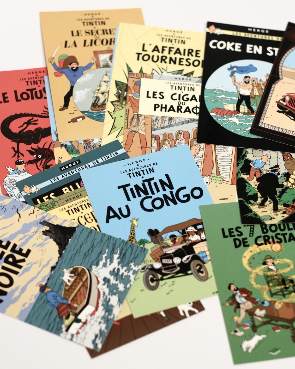 Tintin, колекційний набір листівок